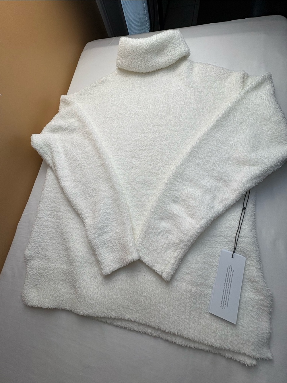 UGG Cozy Cream Turtleneck Plush Sweater